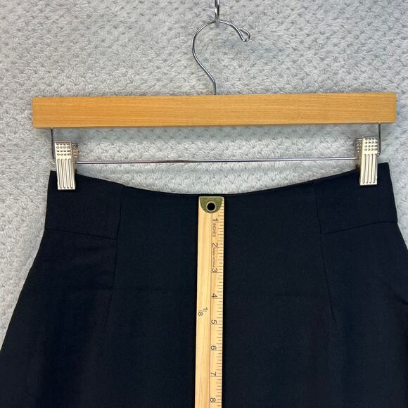 Vintage Bebe Womens 100% Wool Pencil Skirt Midi Y2K Slit Lined Made in USA Sz 4 - Picture 11 of 12